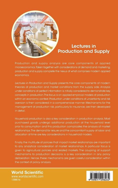 Produktbild: Lectures in Production and Supply