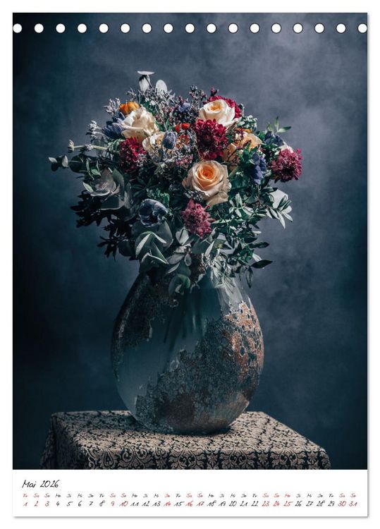 Produktbild: Blumen Bouquet (Tischkalender 2026 DIN A5 hoch), CALVENDO Monatskalender