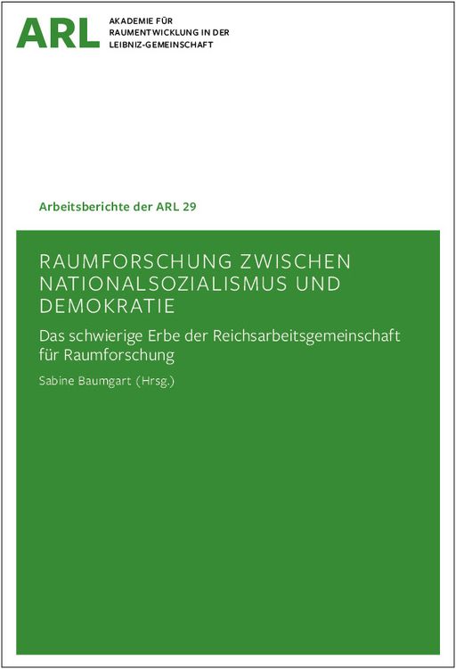 Bild vom Artikel Raumforschung zwischen Nationalsozialismus und Demokratie vom Autor Sabine Baumgart