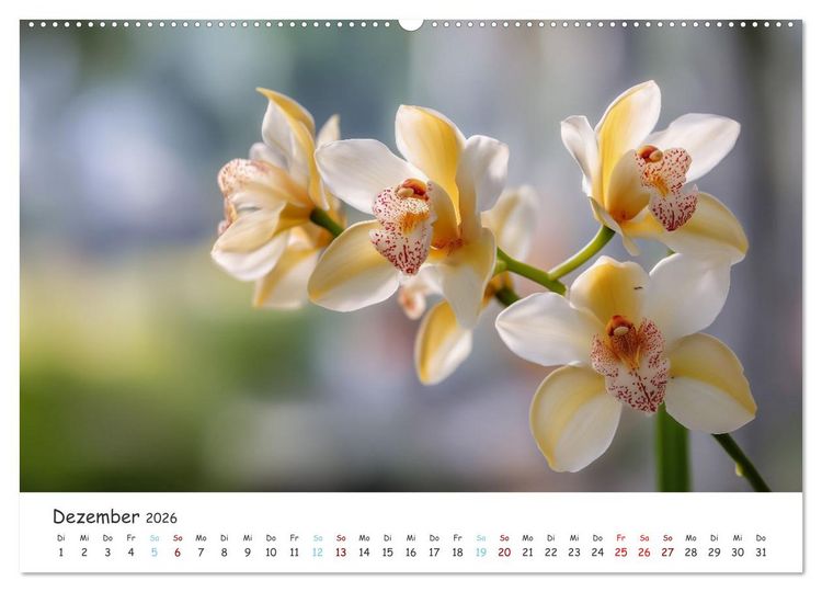 Produktbild: Im Schatten der Orchidee (hochwertiger Premium Wandkalender 2026 DIN A2 quer), Kunstdruck in Hochglanz