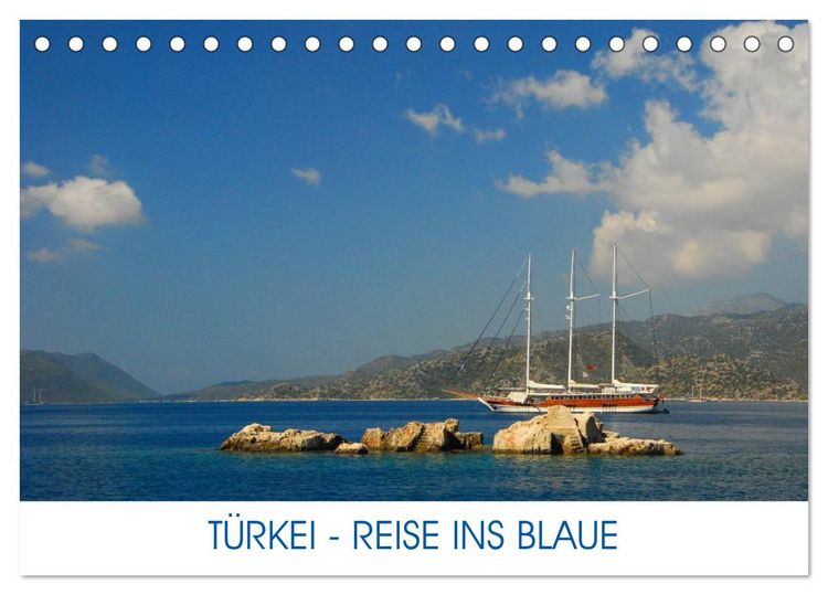 Produktbild: T&uuml;rkei - Reise ins Blaue (Tischkalender 2026 DIN A5 quer), CALVENDO Monatskalender