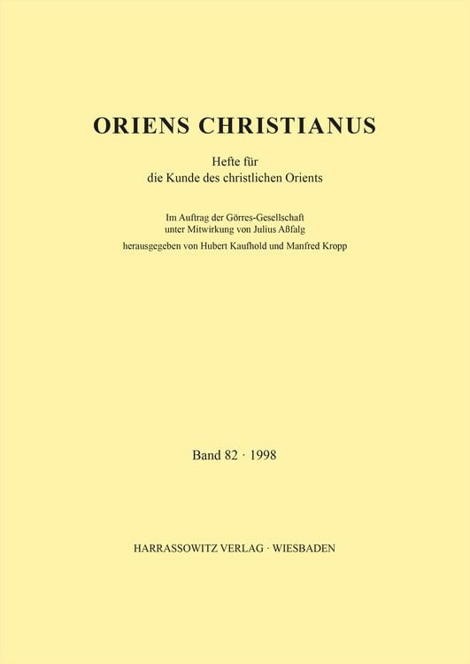 Produktbild: Oriens Christianus 82 (1998)