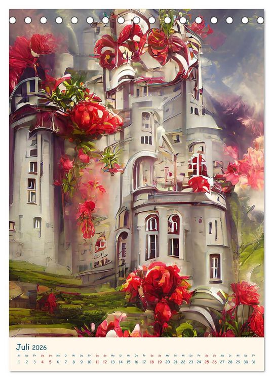 Produktbild: Colors of Dreams - AI-ART (Tischkalender 2026 DIN A5 hoch), CALVENDO Monatskalender