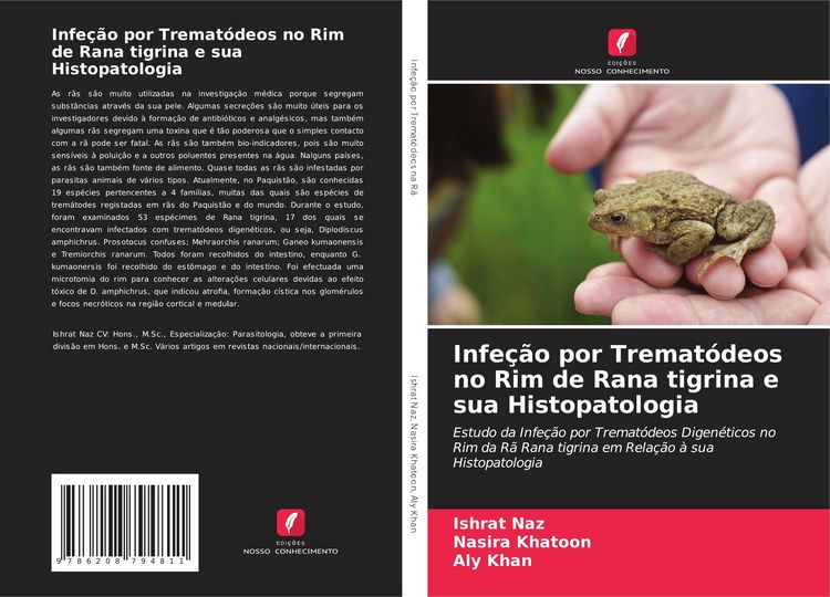 Produktbild: Infe&ccedil;&atilde;o por Tremat&oacute;deos no Rim de Rana tigrina e sua Histopatologia