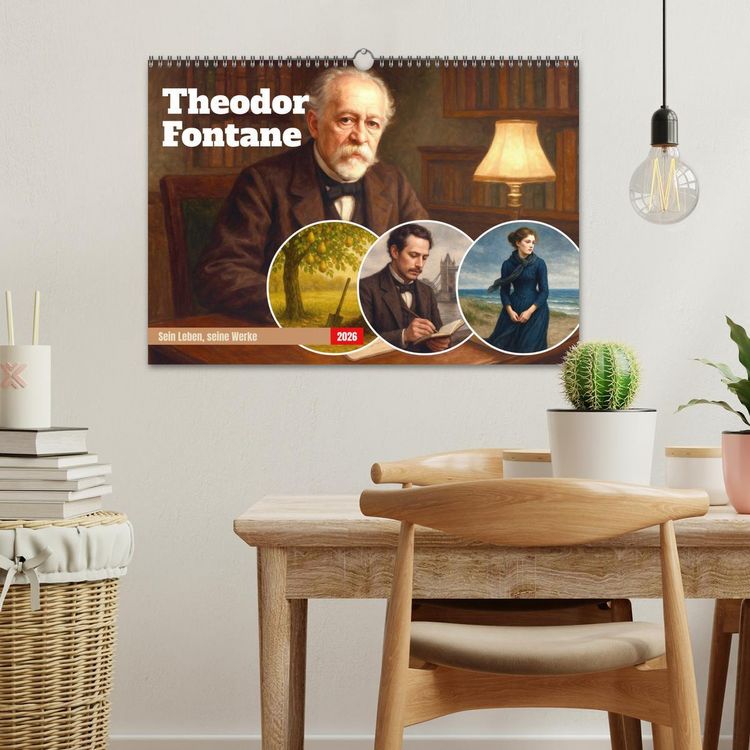 Produktbild: Theodor Fontane (Wandkalender 2026 DIN A3 quer), CALVENDO Monatskalender