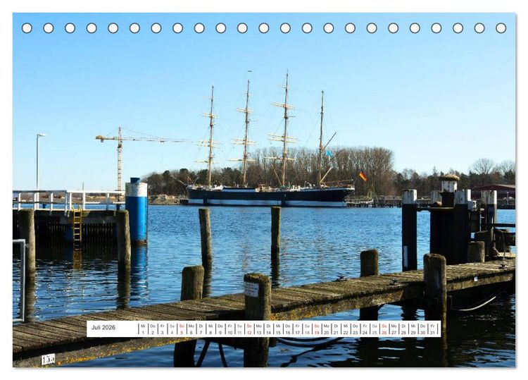 Produktbild: Travem&uuml;nde in der L&uuml;becker Bucht (Tischkalender 2026 DIN A5 quer), CALVENDO Monatskalender