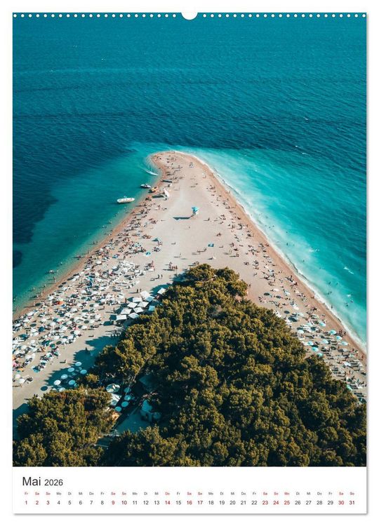 Produktbild: Kroatien - Eine Reise in das wundersch&ouml;ne Land. (Wandkalender 2026 DIN A2 hoch), CALVENDO Monatskalender