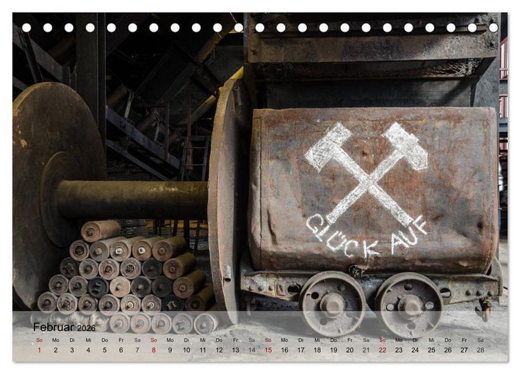 Produktbild: Zeche und Kokerei Zollverein Essen: Industrie-Architektur (Tischkalender 2026 DIN A5 quer), CALVENDO Monatskalender