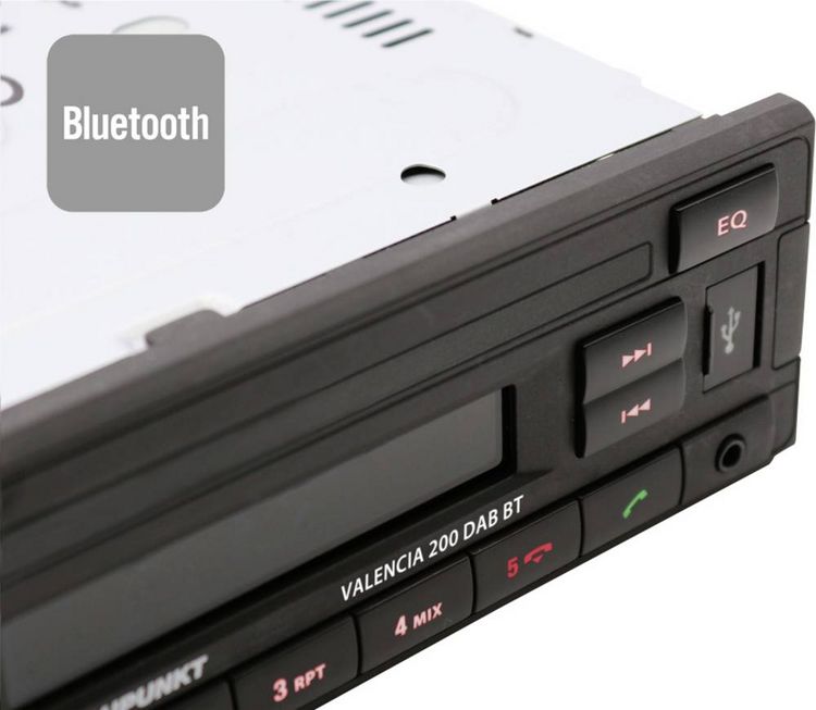 Produktbild: Blaupunkt Valencia 200 DAB BT Autoradio Bluetooth&reg;-Freisprecheinrichtung, DAB+ Tuner