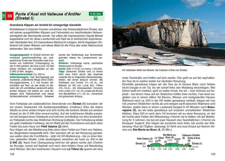 Produktbild: ROTHER Wanderf&uuml;hrer Normandie. 50 Touren an der K&uuml;ste und im Landesinneren &ndash; vom Mont-Saint-Michel bis zur C&ocirc;te d&lsquo;Alb&acirc;tre