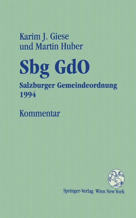 Produktbild: Kommentar zur Sbg GdO