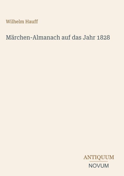 Produktbild: M&auml;rchen-Almanach auf das Jahr 1828