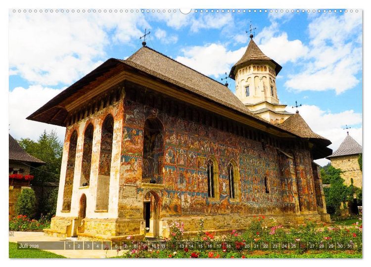 Produktbild: Kl&ouml;ster in der Bucovina (Wandkalender 2026 DIN A2 quer), CALVENDO Monatskalender