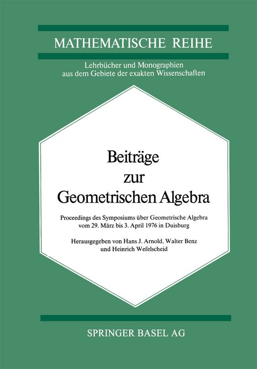 Produktbild: Beitr&auml;ge zur Geometrischen Algebra