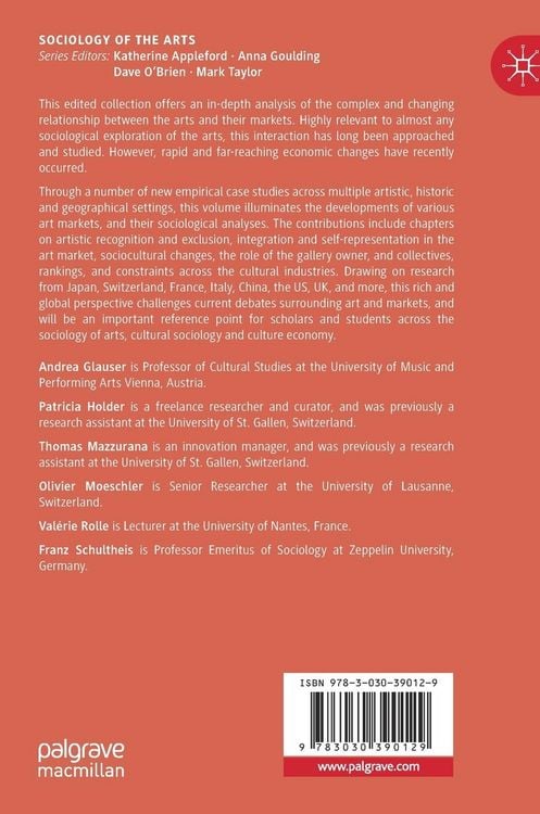 Produktbild: The Sociology of Arts and Markets