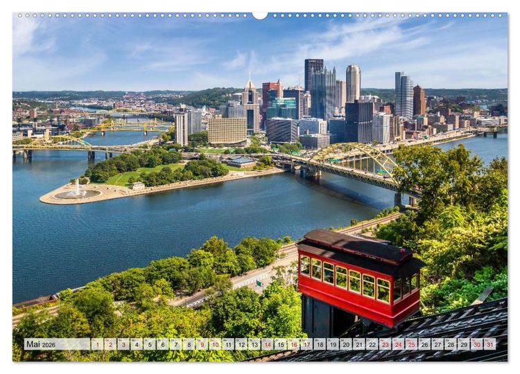 Produktbild: St&auml;dte der USA - Metropolen und Momente (hochwertiger Premium Wandkalender 2026 DIN A2 quer), Kunstdruck in Hochglanz