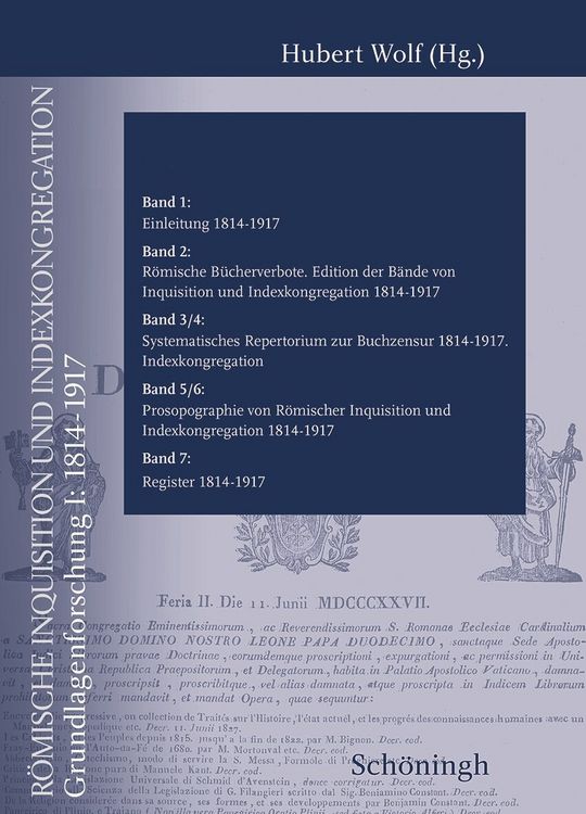 Produktbild: R&ouml;mische Inquisition und Indexkongregation