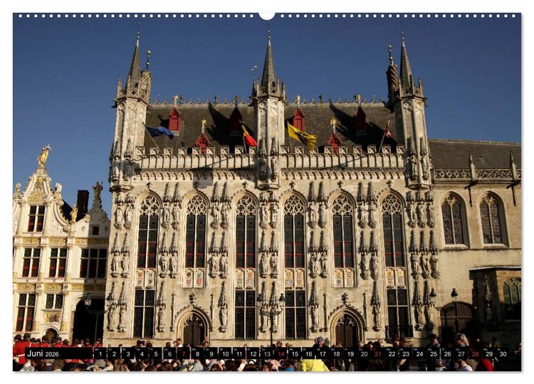 Produktbild: Br&uuml;gge - Belgien (Wandkalender 2026 DIN A2 quer), CALVENDO Monatskalender