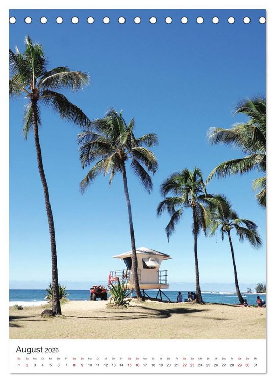 Produktbild: Trauminsel Hawaii (Tischkalender 2026 DIN A5 hoch), CALVENDO Monatskalender