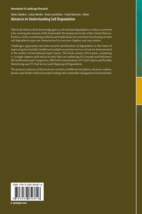 Produktbild: Advances in Understanding Soil Degradation