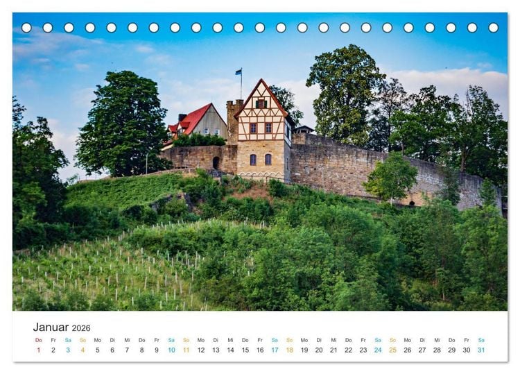 Produktbild: Ha&szlig;berge - Burgen und Burgruinen (Tischkalender 2026 DIN A5 quer), CALVENDO Monatskalender