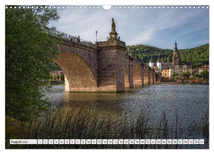 Produktbild: Heidelberg - Die romantische Stadt am Fluss (Wandkalender 2027 DIN A3 quer), CALVENDO Monatskalender