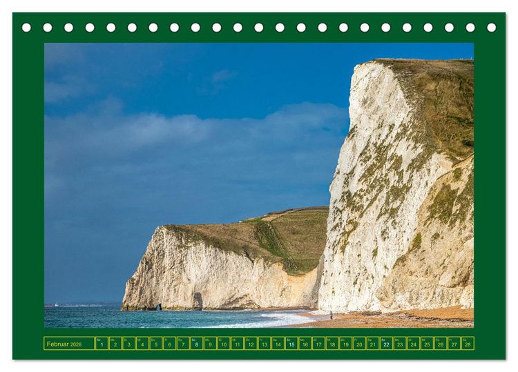 Produktbild: Rundreise: Dorset in sieben Tagen (Tischkalender 2026 DIN A5 quer), CALVENDO Monatskalender