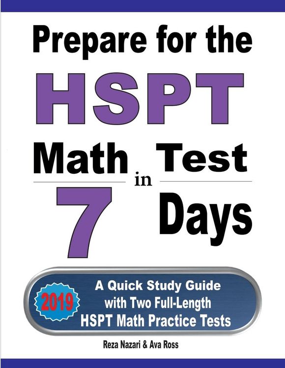 Produktbild: Prepare for the HSPT Math Test in 7 Days