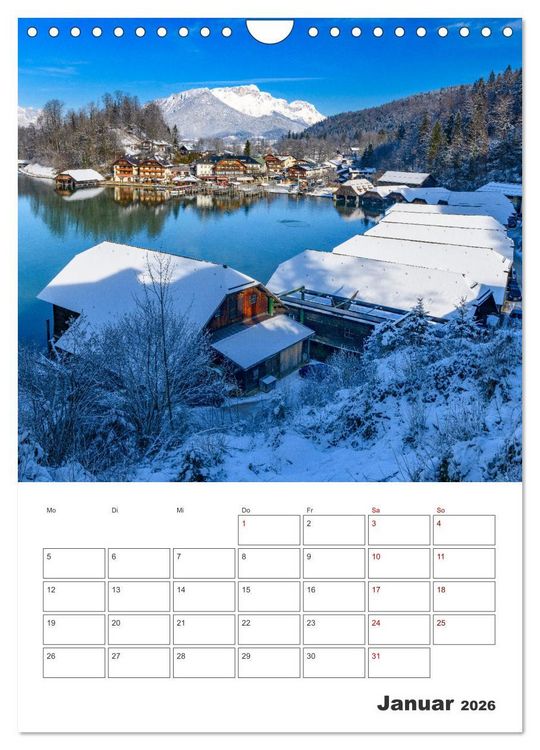 Produktbild: Vier Jahreszeiten im Berchtesgadener Land (Wandkalender 2026 DIN A4 hoch), CALVENDO Monatskalender