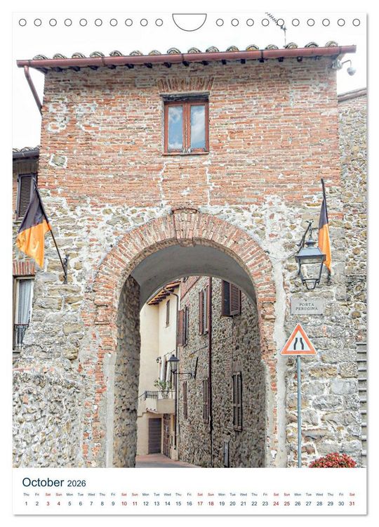 Produktbild: Umbrian Archways (Wall Calendar 2026 DIN A4 portrait), CALVENDO 12 Month Wall Calendar