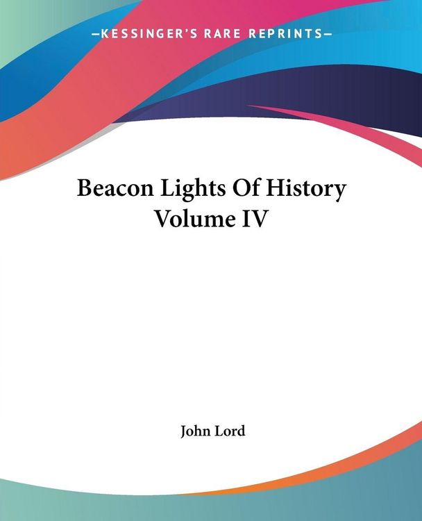 Produktbild: Beacon Lights Of History Volume IV