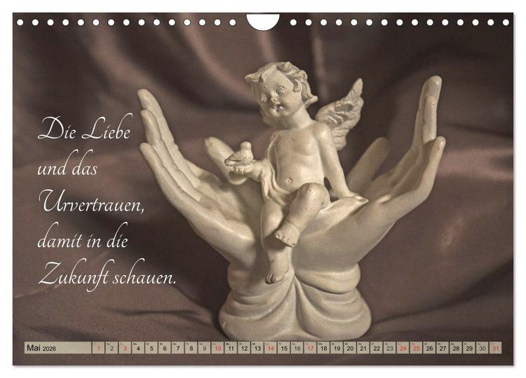 Produktbild: Engel - Die Worte der Liebe (Wandkalender 2026 DIN A4 quer), CALVENDO Monatskalender