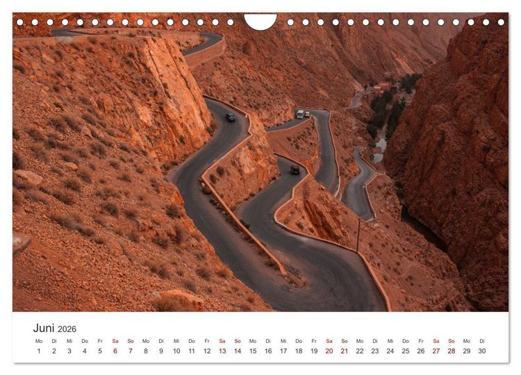 Produktbild: Marokko - Eine wunderbare Reise nach Nordafrika. (Wandkalender 2026 DIN A4 quer), CALVENDO Monatskalender