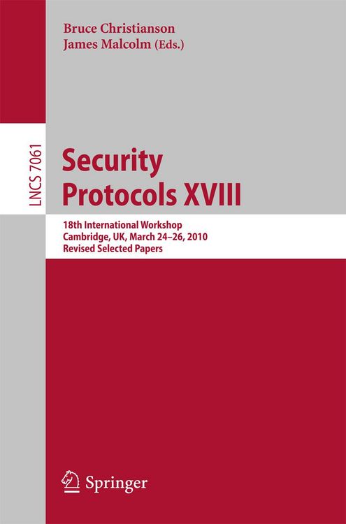 Produktbild: Security Protocols XVIII