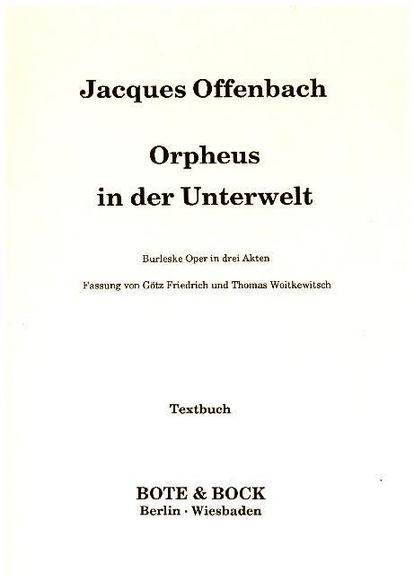 Produktbild: Orpheus in der Unterwelt