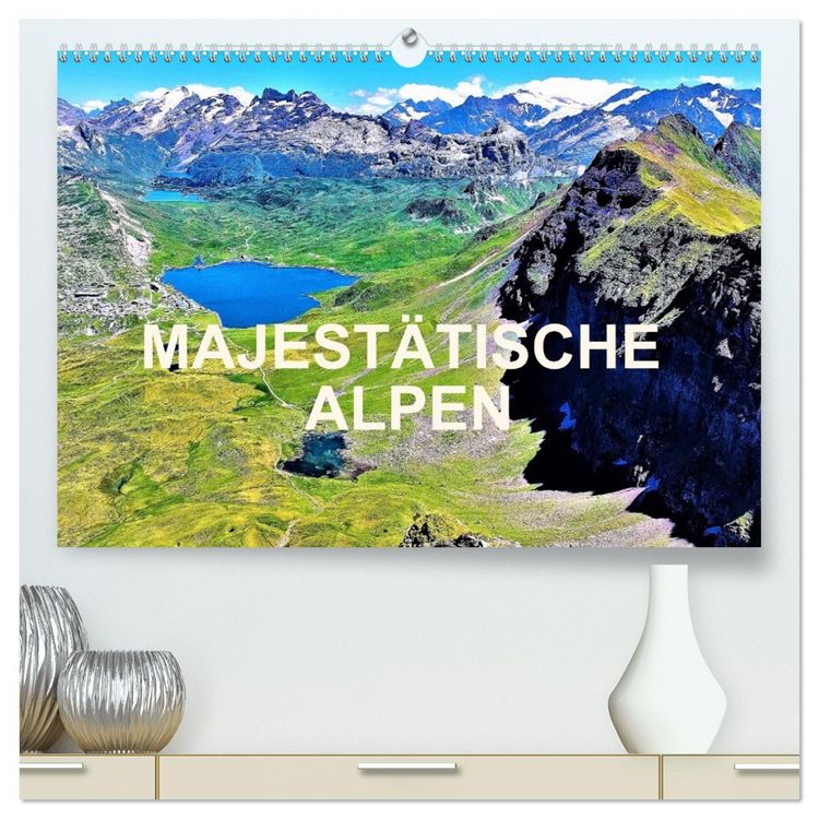 Produktbild: Majest&auml;tische Alpen (hochwertiger Premium Wandkalender 2026 DIN A2 quer), Kunstdruck in Hochglanz