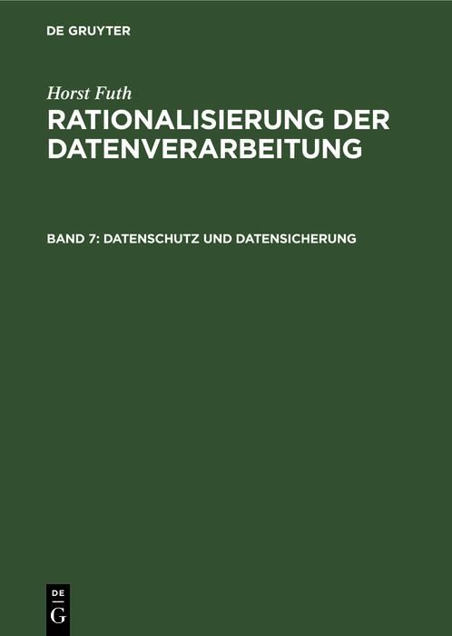 Produktbild: Datenschutz und Datensicherung