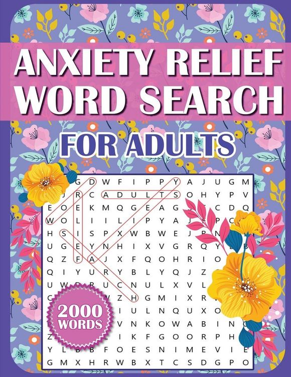 Produktbild: Anxiety Relief Word Search Book For Adults