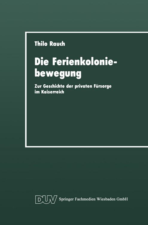 Produktbild: Die Ferienkoloniebewegung