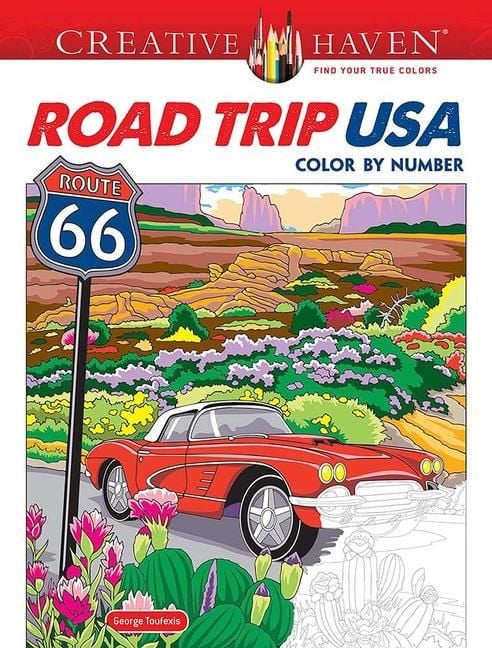 Produktbild: Creative Haven Road Trip USA Color by Number