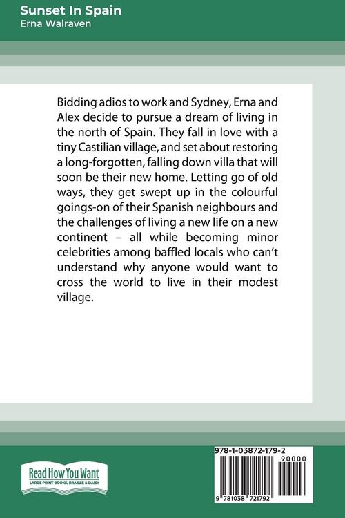 Produktbild: Sunset in Spain (Large Print 16 Pt Edition)