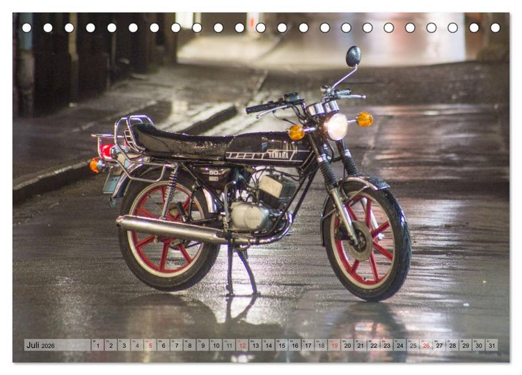 Produktbild: Oldtimer Mopeds - fotografiert von Michael Allmaier (Tischkalender 2026 DIN A5 quer), CALVENDO Monatskalender