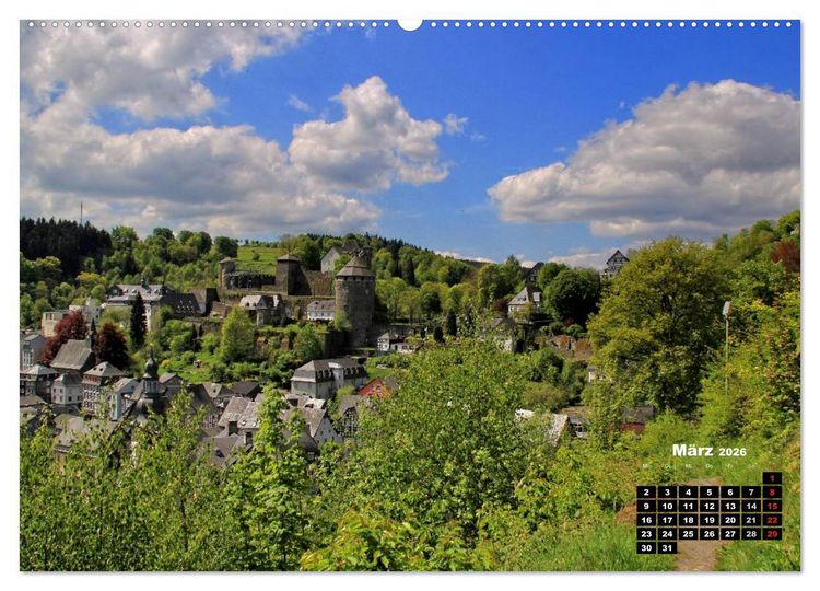 Produktbild: Eine Perle in der Eifel - Monschau (hochwertiger Premium Wandkalender 2026 DIN A2 quer), Kunstdruck in Hochglanz
