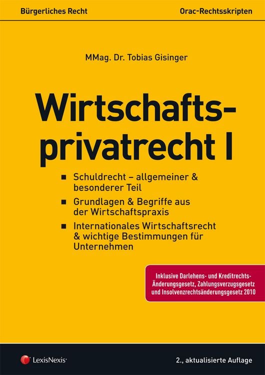 Produktbild: Wirtschaftsprivatrecht I