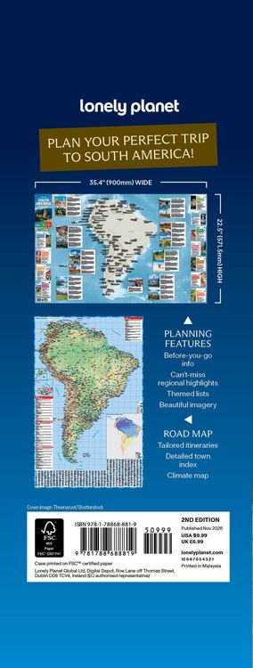 Produktbild: South America Planning Map