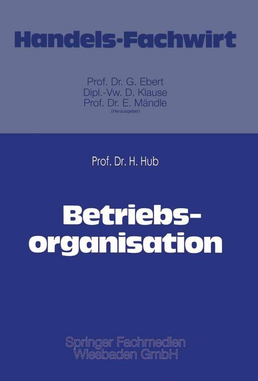 Produktbild: Betriebsorganisation