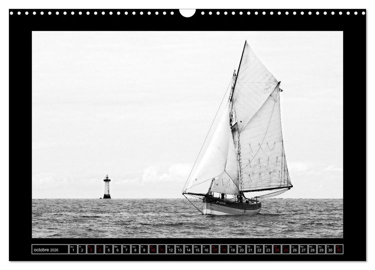 Produktbild: Voiles anciennes (Calendrier mural 2026 DIN A3 vertical), CALVENDO calendrier mensuel