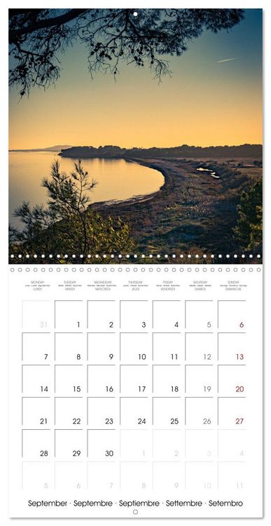 Produktbild: M&eacute;diterran&eacute;e - L'&eacute;tang de Thau (Calendrier mural carr&eacute; 2026 30x30 cm) Calendrier double avec une page pour vos prises de notes