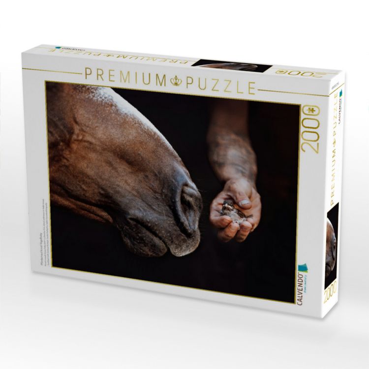 Produktbild: CALVENDO Puzzle Pferdemaul k&uuml;sst Vogelbaby | 2000 Teile Lege-Gr&ouml;&szlig;e 90x67cm Foto-Puzzle f&uuml;r gl&uuml;ckliche Stunden