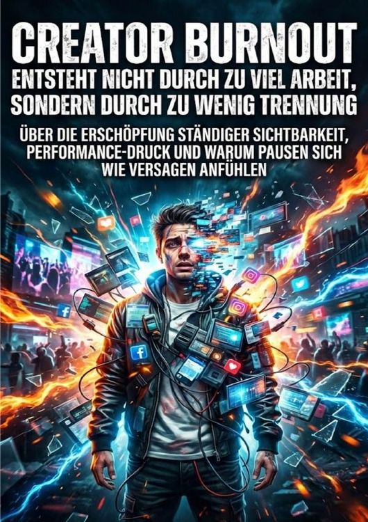 Produktbild: Creator Burnout entsteht nicht durch zu viel Arbeit, sondern durch zu wenig Trennung